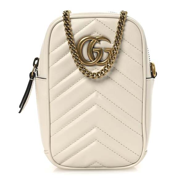 Calfskin Matelasse Gg Marmont Mini Bag #199056G99B - Picture 3 of 15